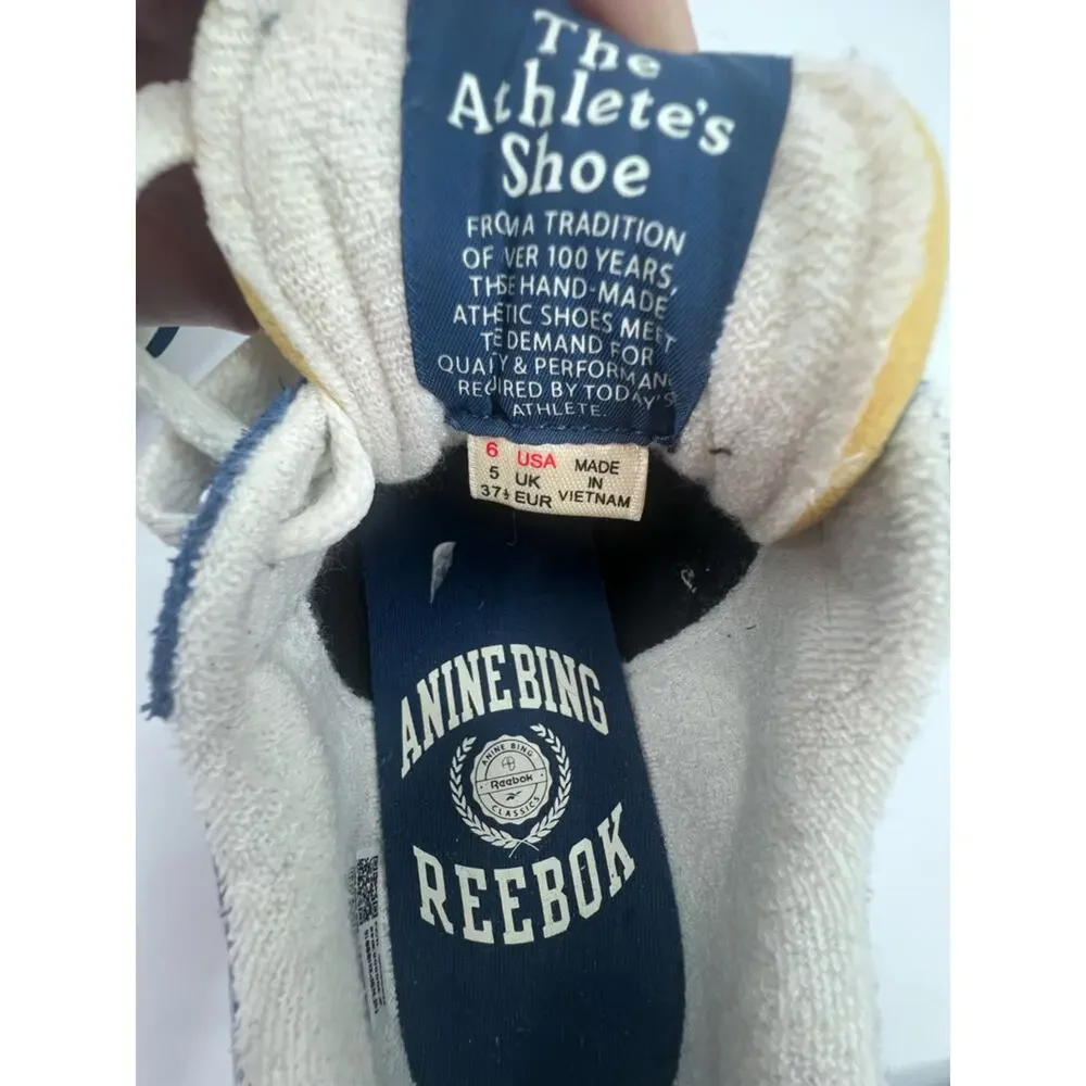Anine Bing x Reebok Classic Nylon Shoes sneakers blue retro‎ sz 37.5 Men 6 W 7.5